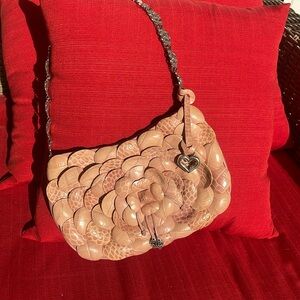 Brighton Rosalie pink leather handbag purse